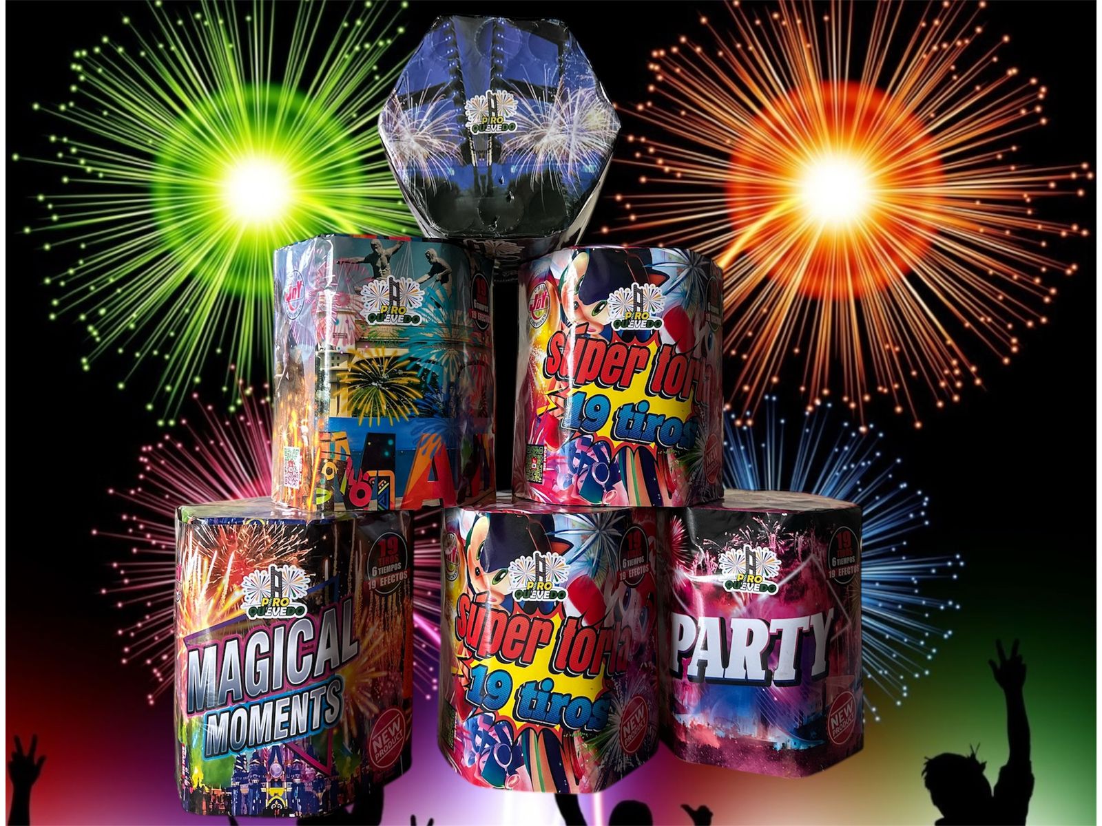 Tortas de juegos Pirotécnicos PIROQUEVEDO